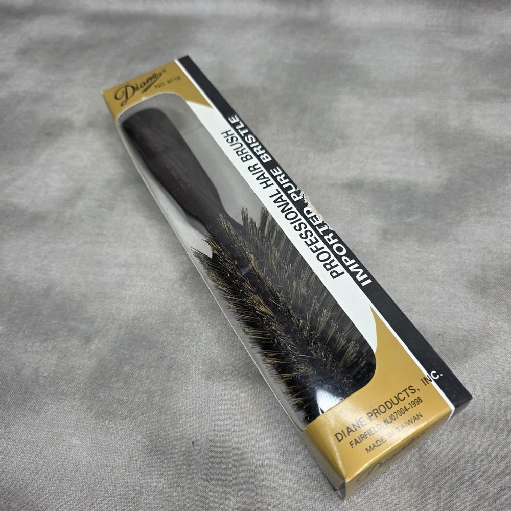 Diane # 8116 Professional Hair Brush 100% Pure Bristle 8"